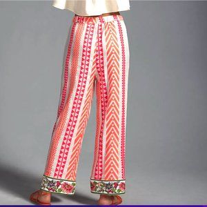 - Anthropologie FARM Rio Geometric Floral Pants
